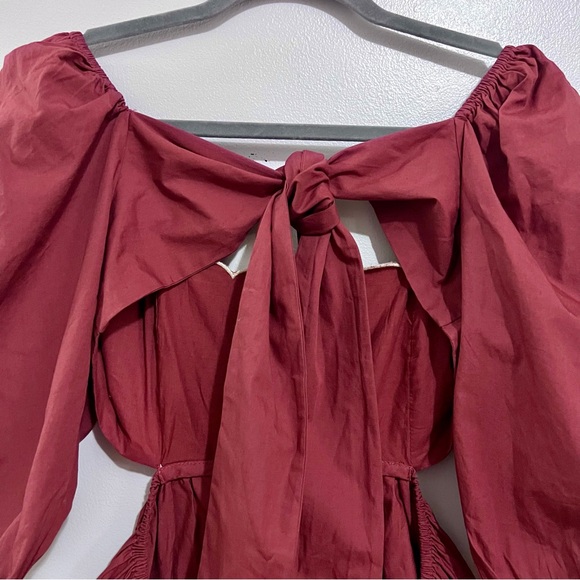 NWT Anthropologie Forever That Girl Sandalwood Brown Scalloped Dress MSRP$160 - Picture 12 of 16